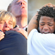 Similar scenes of grief over gun violence in Newtown, Conn., and Chicago (AFP/Getty Images)